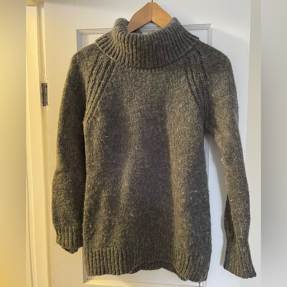 Wool blend turtleneck